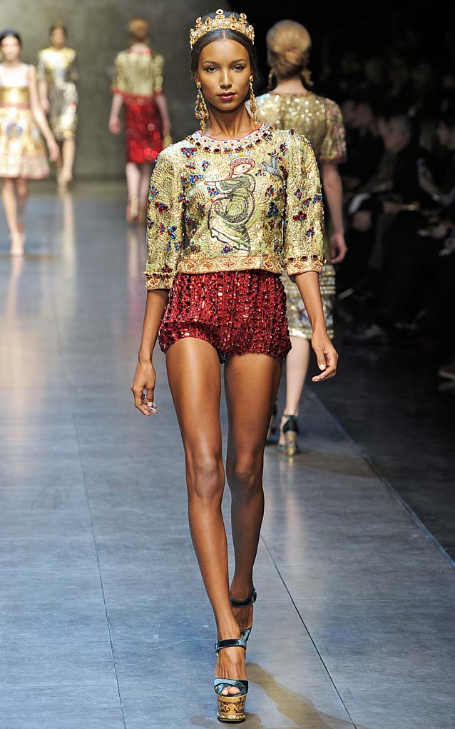 Ready to Wear Fall Winter 2013 Dolce Gabbana Milan Fashion Week Feb 2013