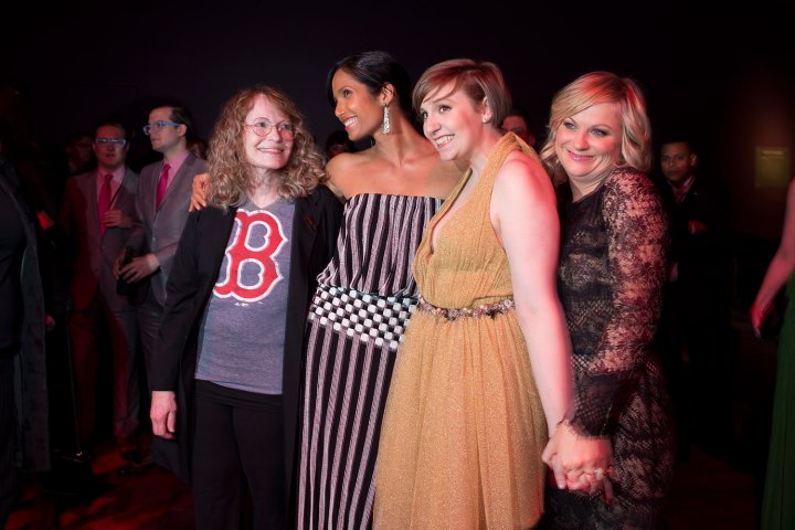 Guests arrive and socialize at the TIME 100 gala at the Time Warner center