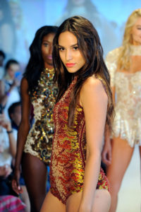 MIAMI, FL - JULY 16: A model walks the runway at Yas Couture by Elie Madi at the Art Hearts Fashion Miami Swim Week At W Hotel Presented By Planet Fashion TV at W Hotel on July 16, 2016 in Miami, Florida. (Photo by Arun Nevader/Getty Images for Art Hearts Fashion)