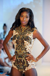 MIAMI, FL - JULY 16: A model walks the runway at Yas Couture by Elie Madi at the Art Hearts Fashion Miami Swim Week At W Hotel Presented By Planet Fashion TV at W Hotel on July 16, 2016 in Miami, Florida. (Photo by Arun Nevader/Getty Images for Art Hearts Fashion)